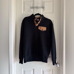 Quilted Snap Pocket Sweatshirt